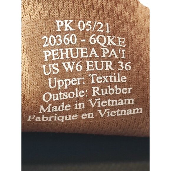 Olukai Women's Pehuea Pa’i Canvas Slip On Camo Grey Shoes Size 6 US - Picture 6 of 8